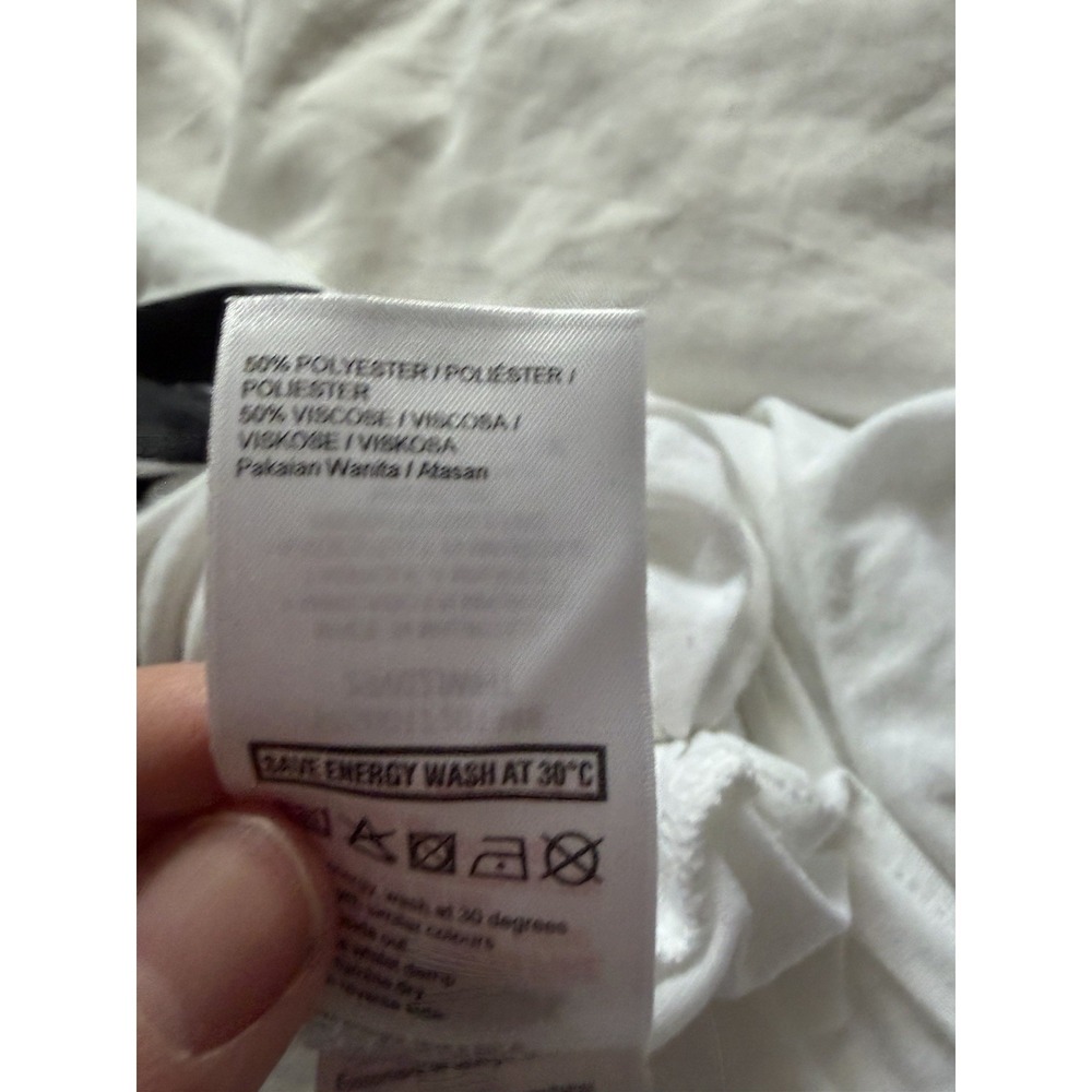 Ivy Park Beyoncé Logo Muscle‎ Tank Top White Oversized Athleisure Size S - Picture 6 of 10